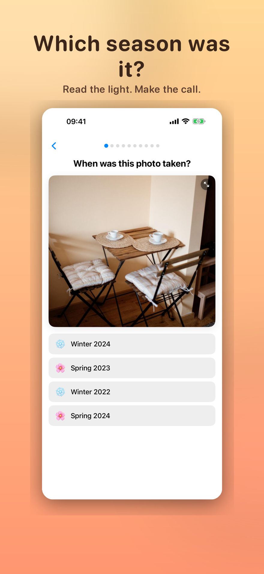 Seasons Challenge — which season was it?